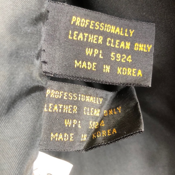 Leather and Genuine Fur Black Vest - Picture 5 of 6